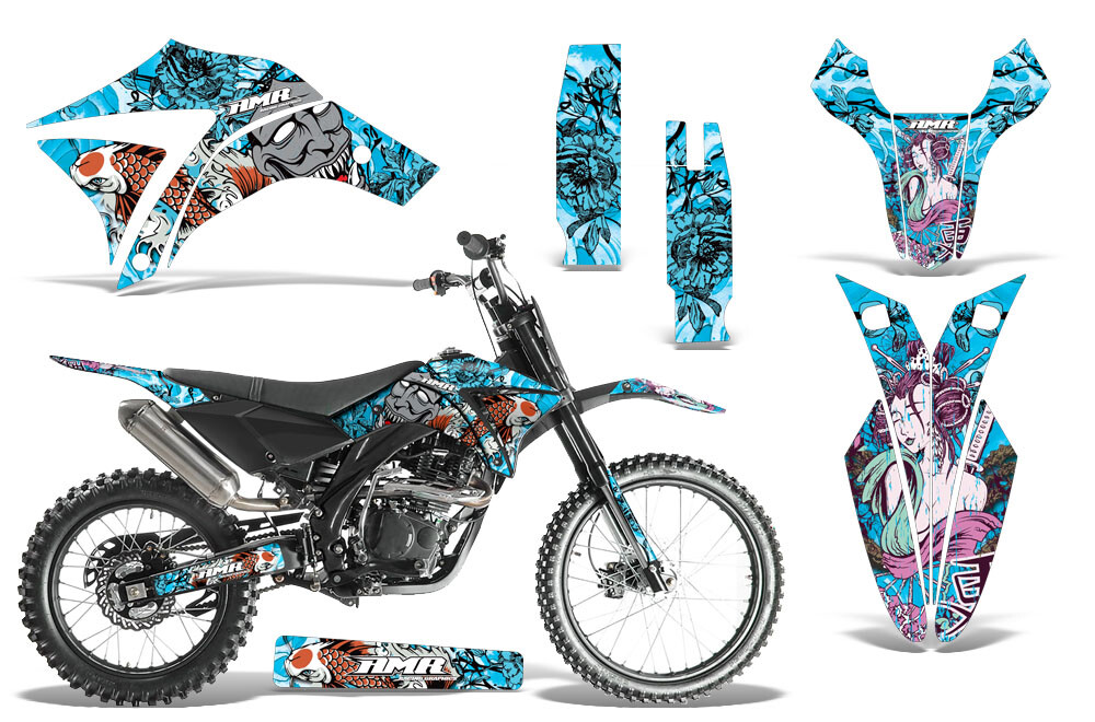 Custom MX Decal Kit Apollo 250RX All Years Tsunami Blue | eBay