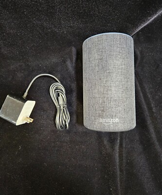 Amazon Echo (2nd Generation) Smart Assistant Smart Speaker - Charcoal Fabric