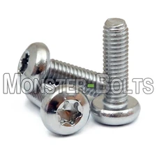 M6 Stainless Steel 6-Lobe Pan Head Machine Screws, Hexalobular Star Torx A2 18-8