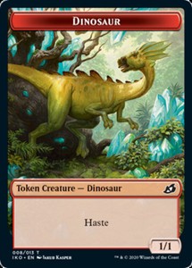 Dinosaur Token x4 - Ikoria: Lair of Behemoths - NM-Mint, English - Ikoria: Lair