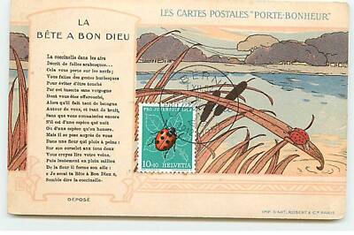 Fantasie - Die Glücksbringer-Postkarten - La Bete a Bon Dieu - Coc - 21993