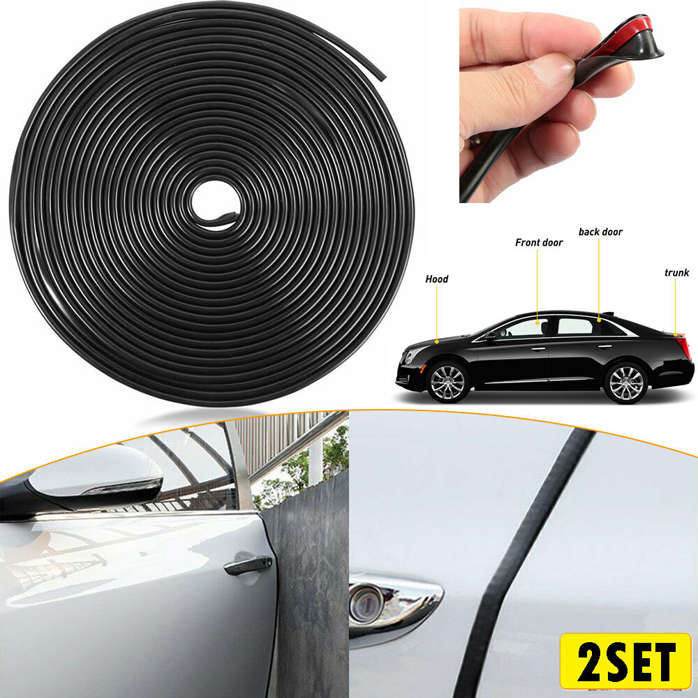 2X 32ft Car Door Edge Guard Trim Protector Seal Strip Prevents Scratches