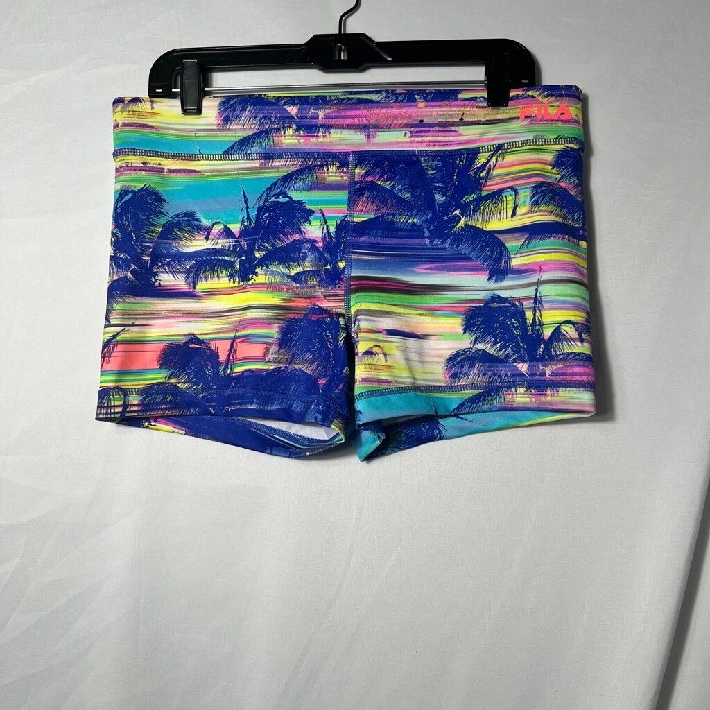 Pantaloncini da corsa Fila Sport grandi multicolore palme