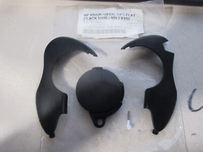 NOS Nolan VPS Shield System Flat Black Pivot Covers N100 X1002 0133-0111