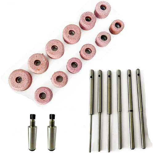 Sioux Valve Seat Grinding Wheels 12 Pcs Set With 6 Pcs Pilots + 2 x