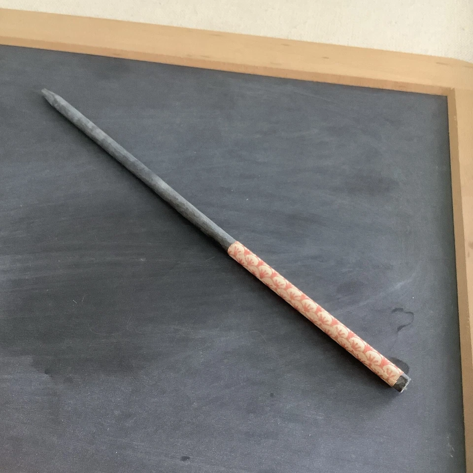 Vintage Slate Chalk Board Framed Double Sided Writing Tablet Student w/ Stylus - Image 3 of 4