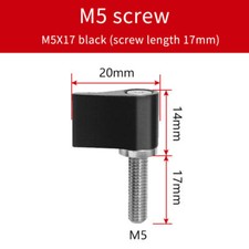 BGNing 2pcs M5x17mm M4 M6 Quick-release Locking Mount Flat Handle Screws Bolts
