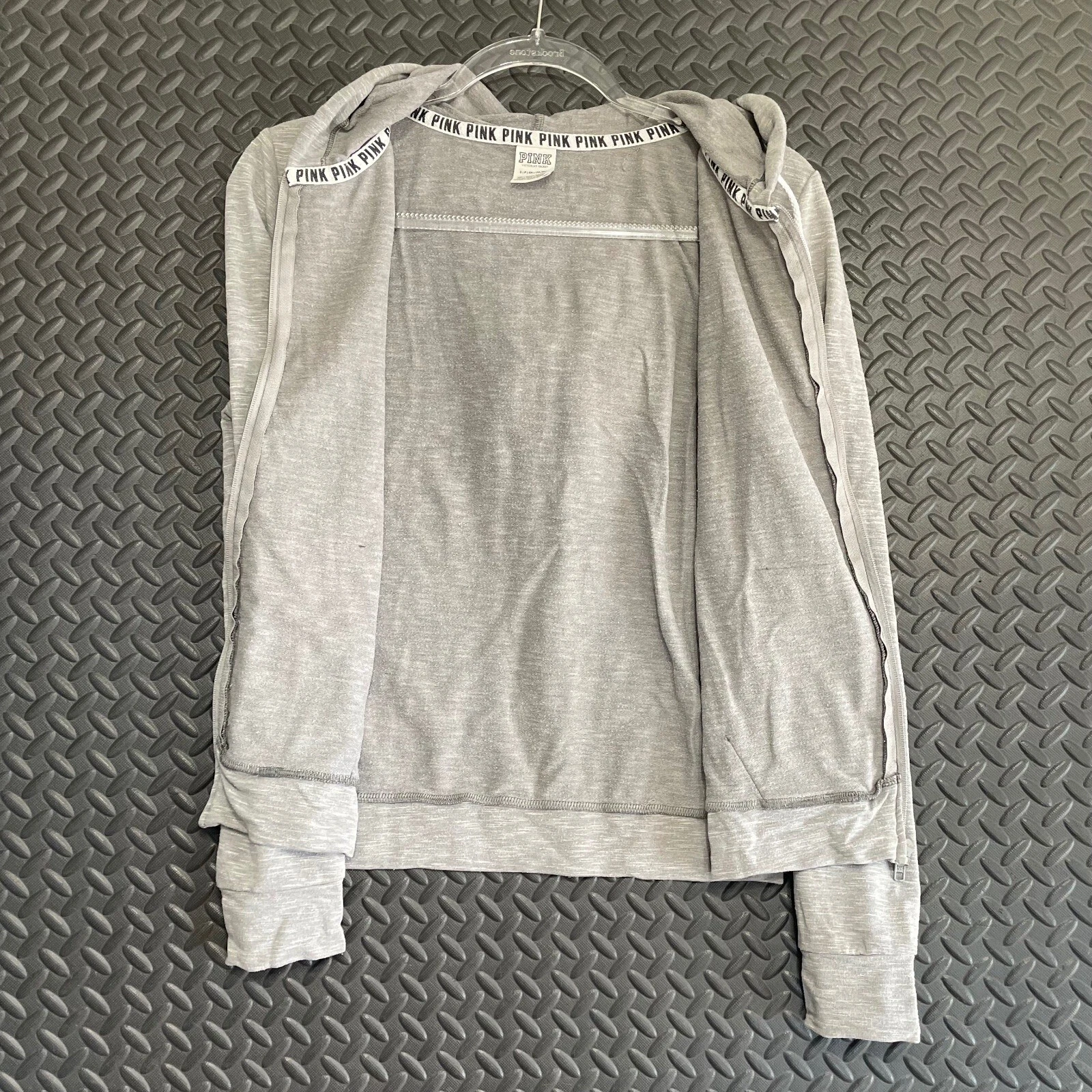 UNDERCOVER Felpa con cappuccio rosa Victoria Secret grigia full zip abbigliamento casual donna taglia S