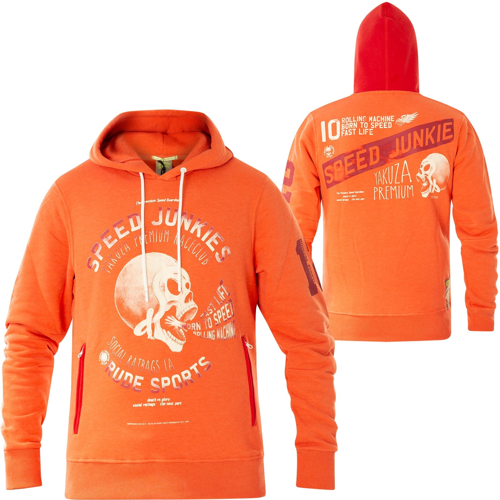 Толстовка YAKUZA PREMIUM Hoody YPH-3322 Оранжевые толстовки Herren Толстовки mit