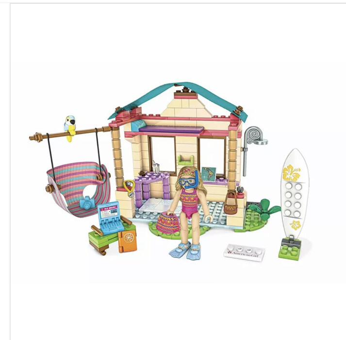 mega construx american girl lea's beach hut