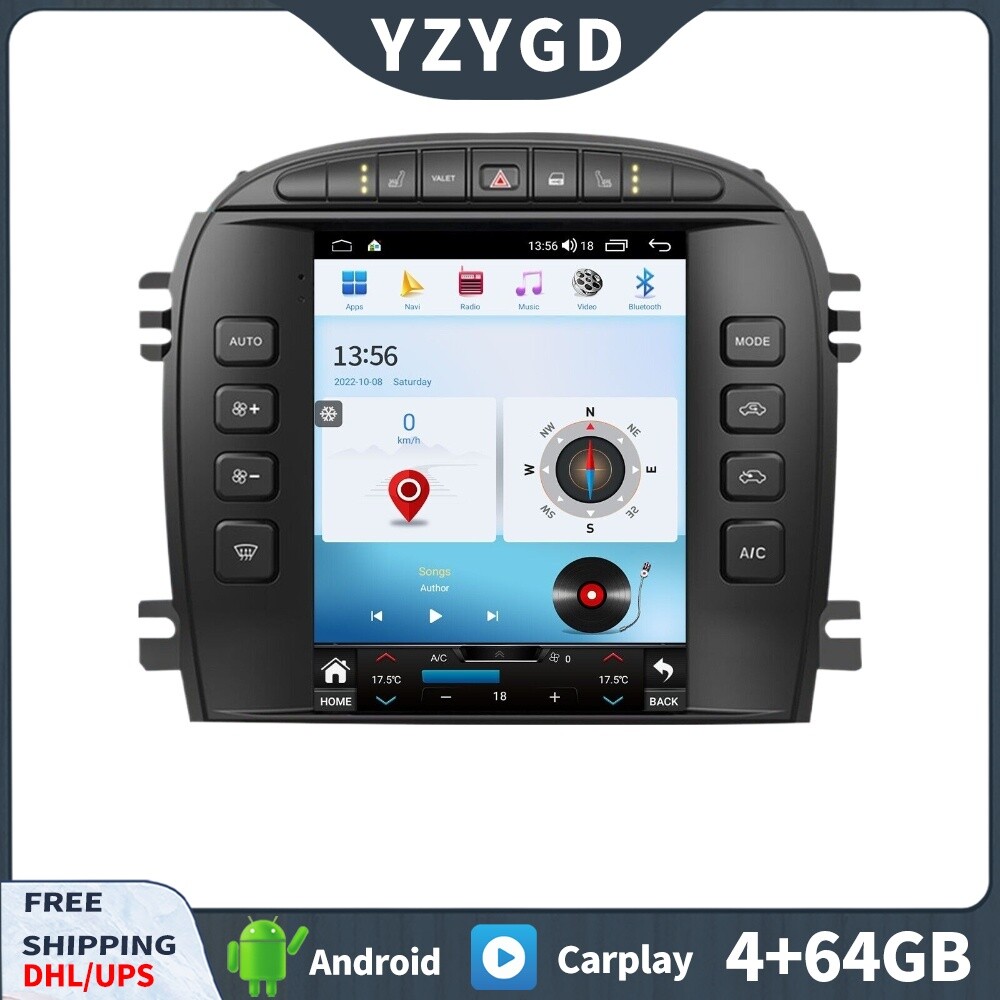 For Jaguar S-TYPE 2004 2005 Android Carplay Car Radio Stereo Receiver Screen