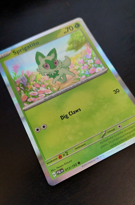 Sprigatito (13/193) Holographic Pokemon card | eBay