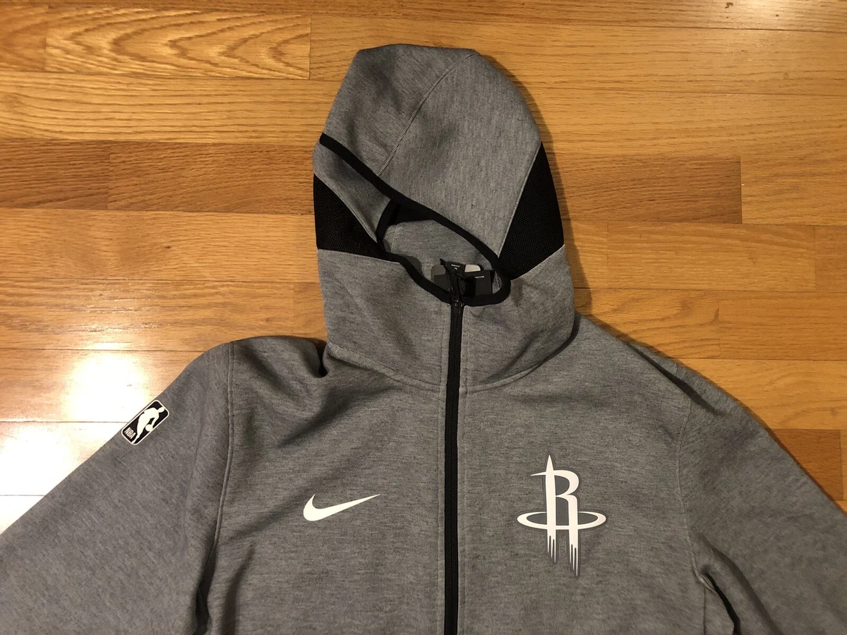 Nike Houston Rockets NBA Therma Flex Grey Showtime Hoodie