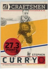 2019-20 Donruss Basketball Craftsmen Stephen Curry  #10