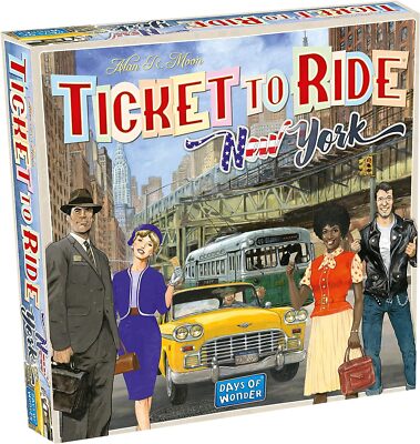 Days of Wonder Zug um Zug New York Brettspiel Alter 8 für 2 bis 4 Spieler