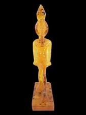 UNIQUE ANTIQUE ANCIENT EGYPTIAN Statue Amber Percious King Ramses Hieroglyphic