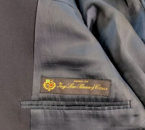 Brooks Brothers Loro Piana Brooksease Blazer Wool Black Gold Button Size 40R - Picture 11 of 13