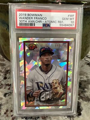 その他 2019 Bowman's Best Atomic Wander Franco WANDER FRANCO 2019 Bowman's Best ATOMIC Refractor Tampa Bay
