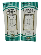 Bard Plate Hanger for 6"-101" Plates Solid Brass Wire End Lot of 2  NOS