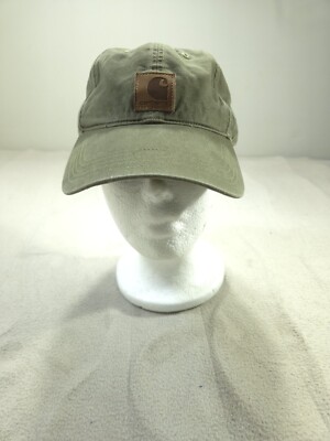 Carhartt Hat Cap Green One Size Canvas Strap Back Army Baseball