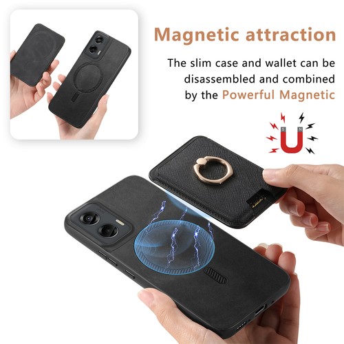Cover supporto anello slot magnetico rimovibile Fr Motorola G Stylus/Power/Play - Foto 14 di 80