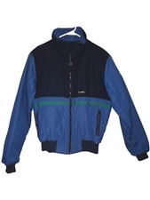 Vintage Gerry Ski Poly Down Jacket 70s 80s 90s Made USA Blue Green Size M