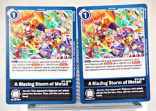 BT5-103 U A Blazing Storm of Metal! Digimon CCG Battle of Omni x2