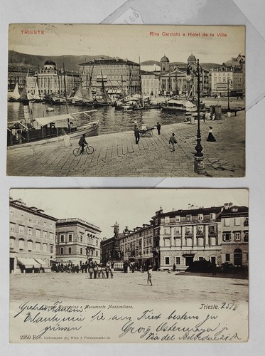 TRIESTE CITTA'-LOTTO 2 CARTOLINE-C25-168