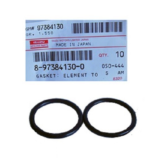 2X Isuzu NPR NQR NPR-HD 4HE1 4HK1 Genuine Oil Cooler Cover Gasket