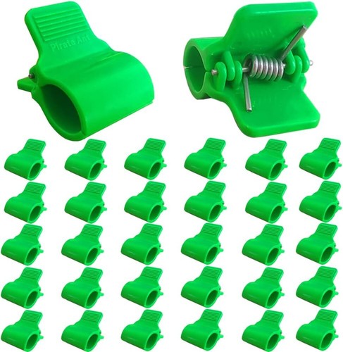 Greenhouse Clamps for 1/2 Inch PVC Pipe, Hoops,Garden Green