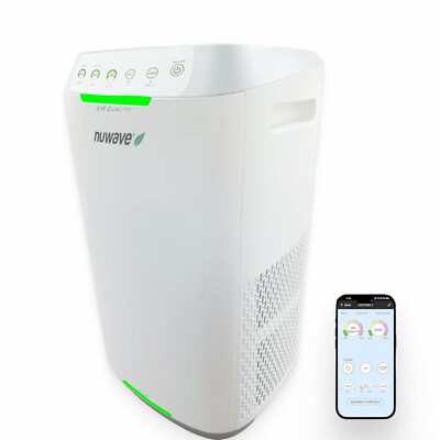 Nuwave Oxypure Zero Air Purifier with Washable Reusable Filters for Large Roo...