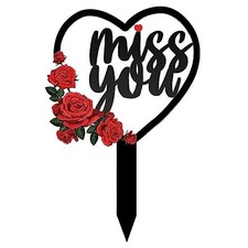 Memorial Plaques Stake Waterproof Metal Grave Marker Grave Decorations for