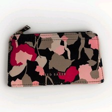 Ted Baker Felixxa Retro Flood Zip Card Holder black green red pink 