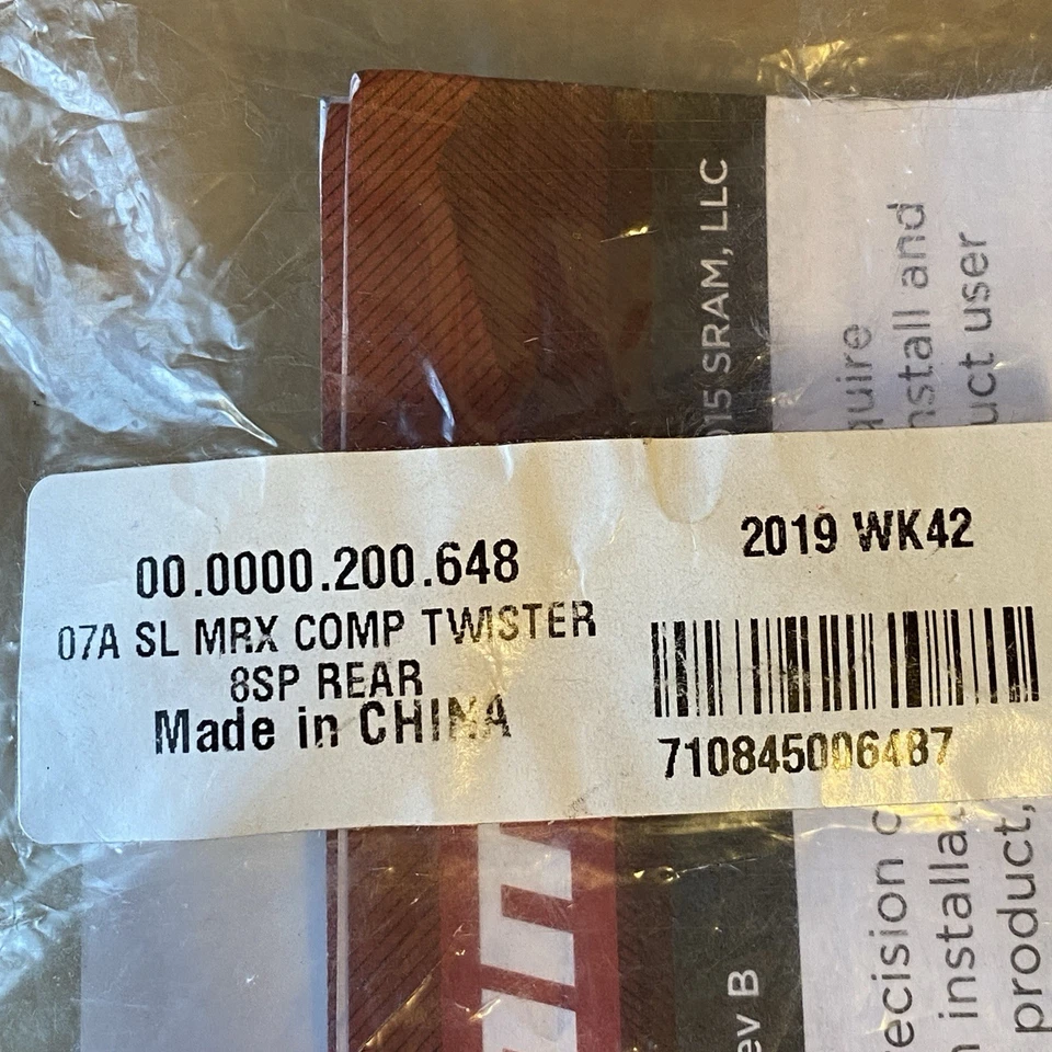 SRAM MRX Comp Gripshift Shifter 8 speed Mountain MTB Rear Shimano Compatible - Image 3 of 3