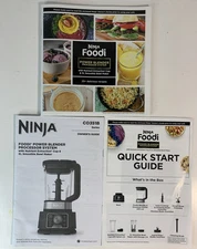 Ninja Foodi Model C0351B Power Blender Cook Book Owners Guide Quick Start Guide