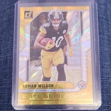 2024 Panini Donruss Roman Wilson #23 Elite Series Rookies Pittsburgh Steelers RC