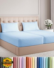 Split King Size 5 Piece Sheet Set - Comfy Breathable and Cooling Sheets - Hot...