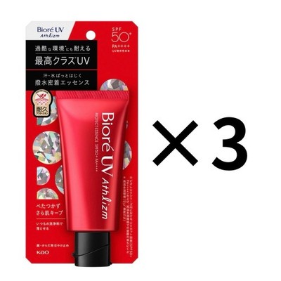 Biore UV Athlizm Essence SPF50+ PA++++ Sunscreen 70g x3 Japan