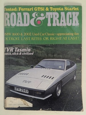 Vintage Road & Track Magazine March 1981 Ferrari GTSI Toyota Starlet TVR Tasmin