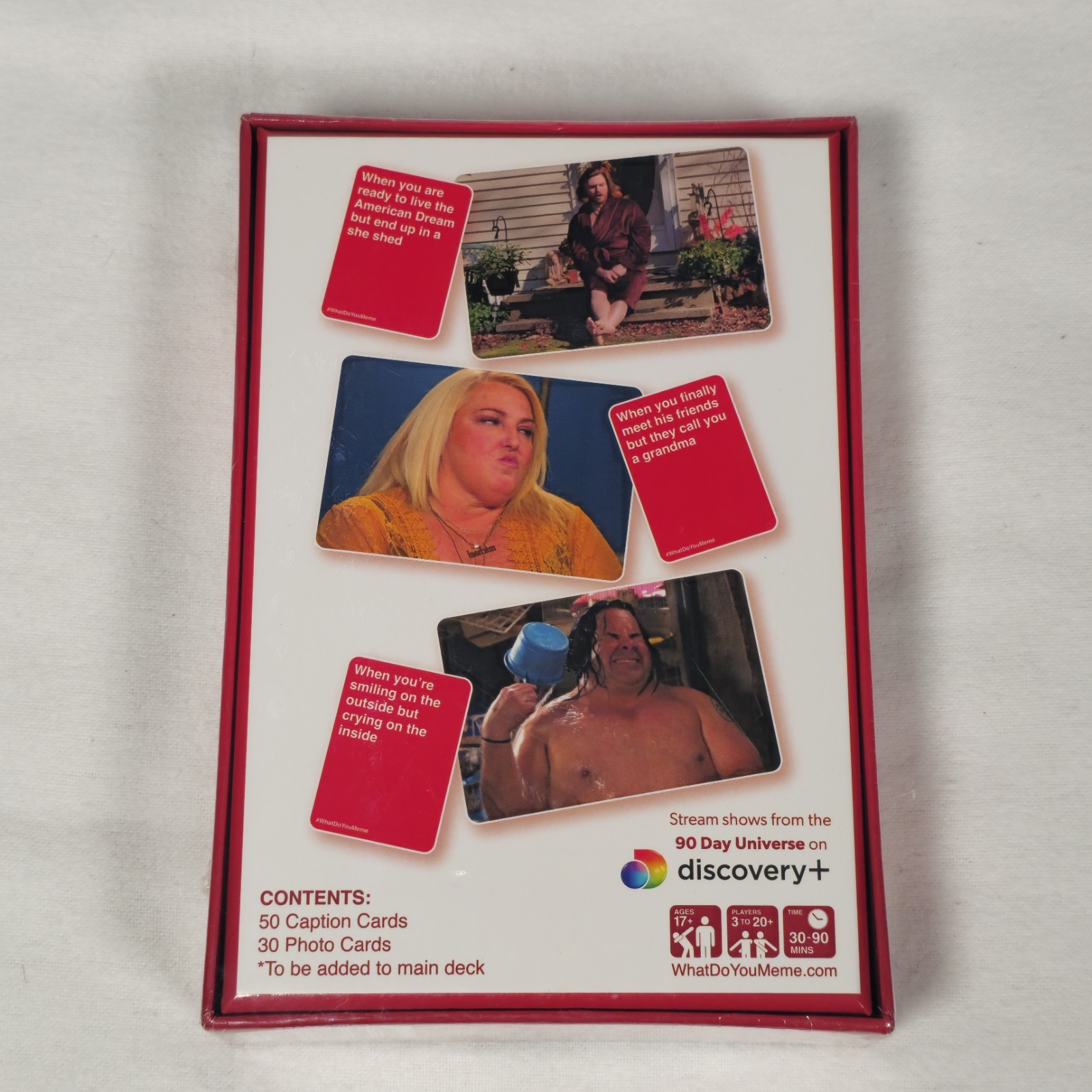 What Do You Meme? 90 Day Fiancé Expansion Pack Box Card Sealed Photo Cards Game