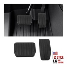 Car Foot Pedal Pads Set, 2PCS Aluminum Vehicle Accelerator Pedal Covers, Black