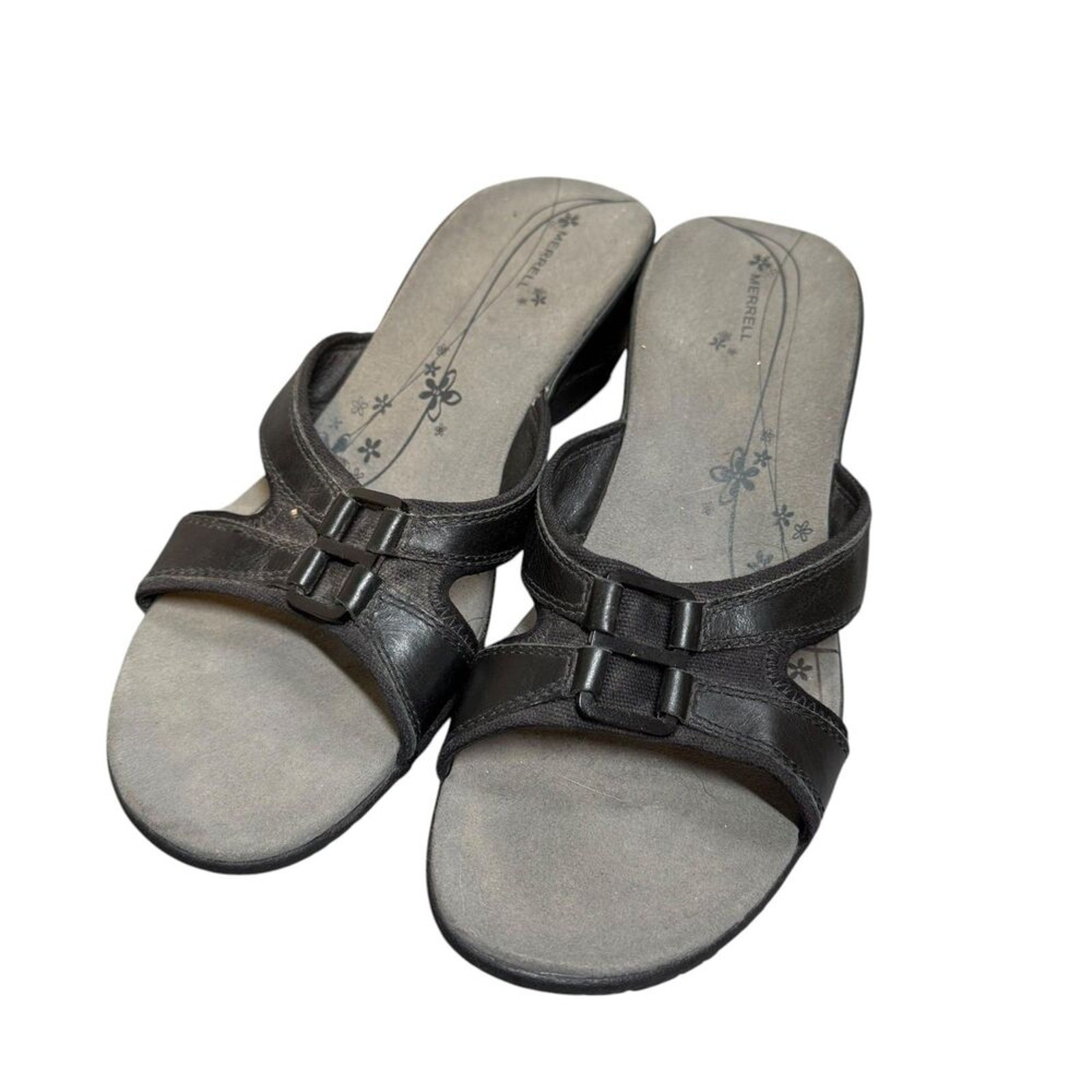 Sandali Merrell Dewberry neri con tacco