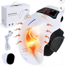 4-in-1 Knee Massager with Heat, Vibration, Red Light Electrode Therapy, Cordle