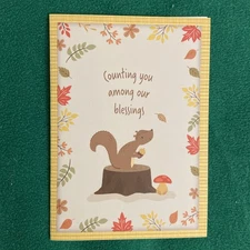 CLOSEOUT-Thanksgiving Greeting Card “Counting You Among Our Blessings…”