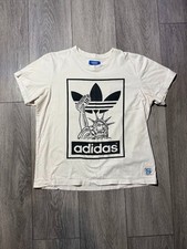 Vintage Adidas Originals NIGO Y2K Rare Collab Graphic T-Shirt White Men’s Size L