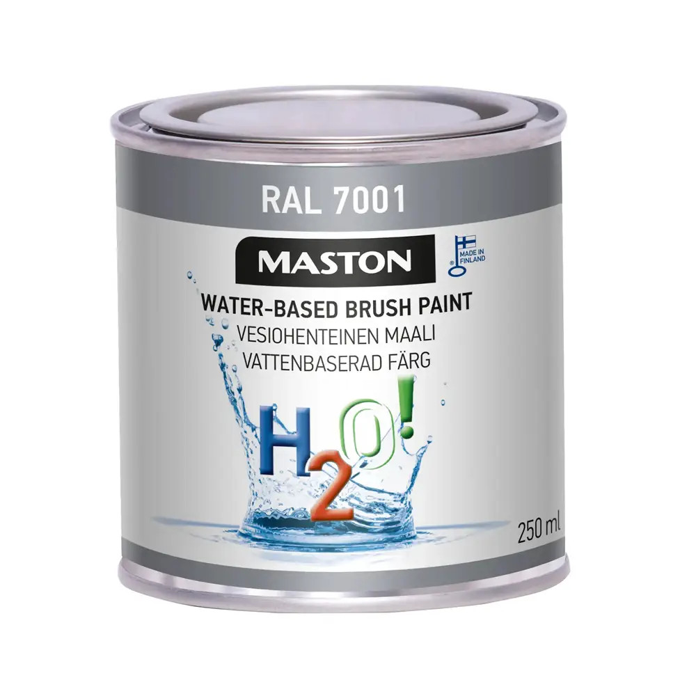 Maston Paint H2O! RAL7001 Silver Grey Gloss 250ml