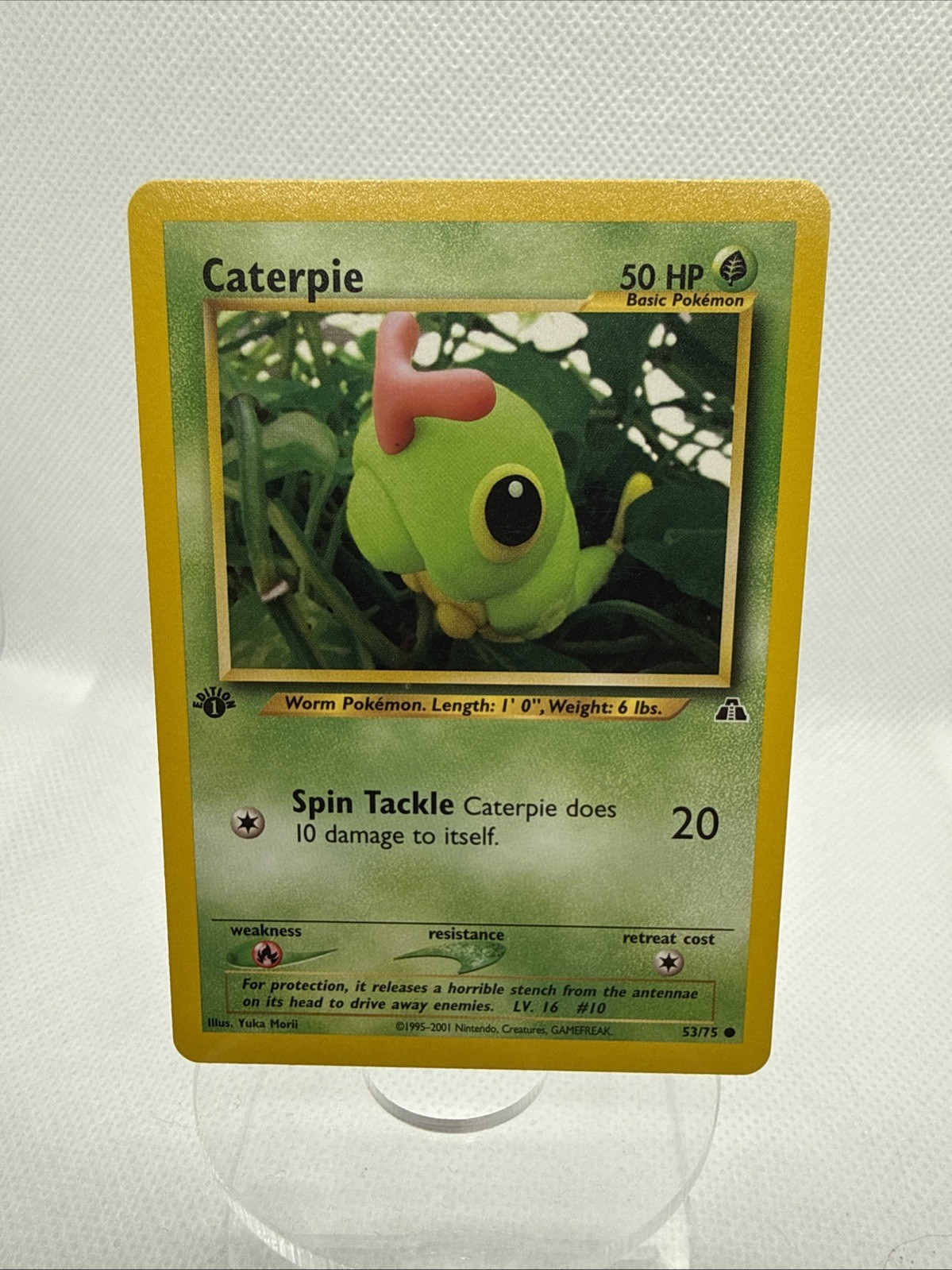 Pokémon TCG 2001 Neo Discovery 1st Edition Caterpie 53/75 - Near Mint