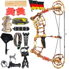 Set freccia arco composto tiro con l'arco doppio uso30-60lbs sfera in acciaio caccia bersaglio RHLH