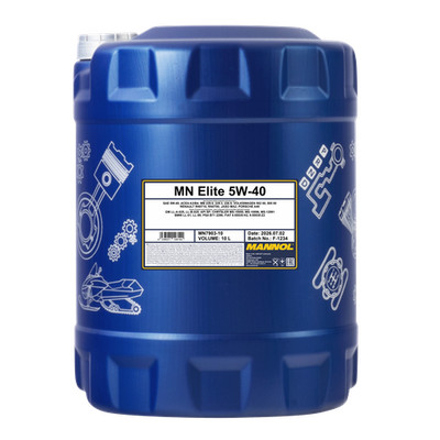 MANNOL Elite 5W-40 Motoröl, ACEA A3/B4, API SN/CH-4, BMW LL-01, 10 Liter