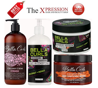 Bella Curls Co Co Wash Masque Cream Conditioner H Care Next Day UK